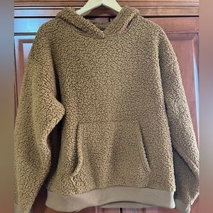 American Eagle Fluffy Chestnut Colored Hoodie Size Medium